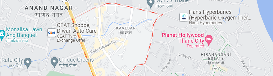 Hiranandani Nerolac Kavesar Thane West Location